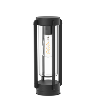 Baliza sobremuro exterior Vega antracita 1L E27 IP65 - ACB 2