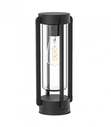 Baliza sobremuro exterior Vega antracita 1L E27 IP65 - ACB
