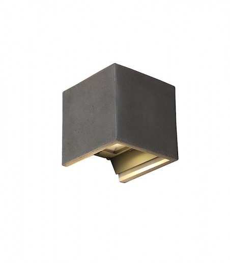 Aplique pared exterior cemento gris Perseo IP65 - ACB