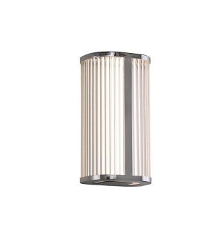 Aplique de pared elegante Diva cromo 30 cm LED cristal IP44 CCT - ACB