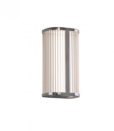 Aplique de pared elegante Diva cromo 30 cm LED cristal IP44 CCT - ACB