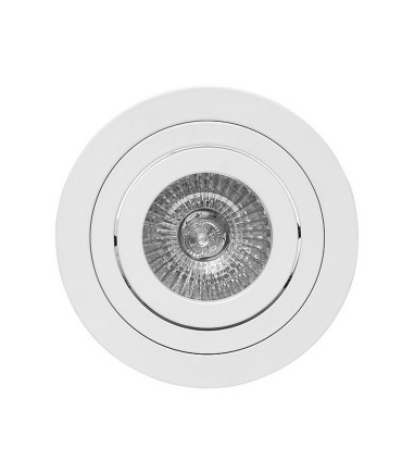 Aro Foco Empotrable Redondo Blanco BASIC Orientable C0003 Mantra
