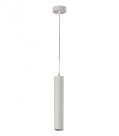 Lámpara colgante cilíndrica blanca GU10 Zoom blanco Ø56 - ACB