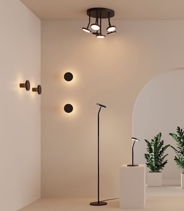 Plafón de techo negro Corvus LED 42W...