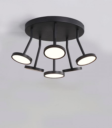 Plafón de techo negro Corvus LED 42W - ACB
