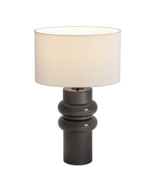 Lámpara de mesa de cerámica Almeria sobremesa 8213 Negro Brillo - ACB Iluminación 2
