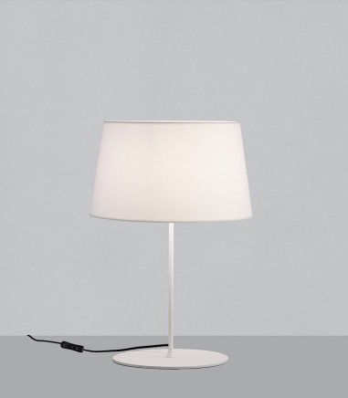 Lámpara de mesa Stilo blanco con pantalla 62 cm - ACB