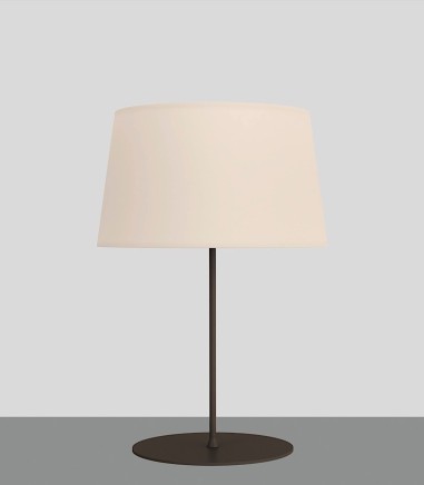Lámpara de mesa salón Stilo negra con pantalla 62 cm - ACB