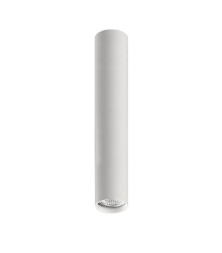 Foco de superficie cilindro-tubo Zoom blanco GU10 35 cm - ACB