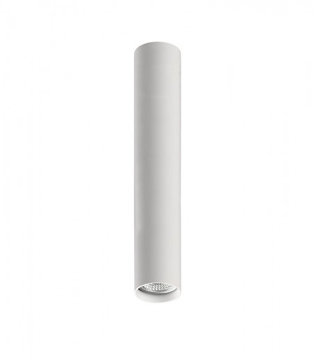 Foco de superficie cilindro-tubo Zoom blanco GU10 35 cm - ACB