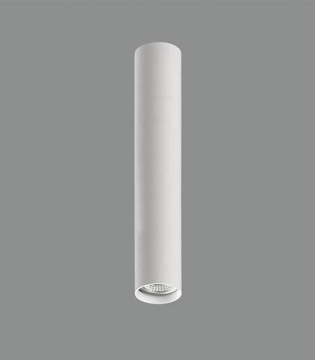 Foco de superficie cilindro-tubo Zoom blanco GU10 35 cm - ACB