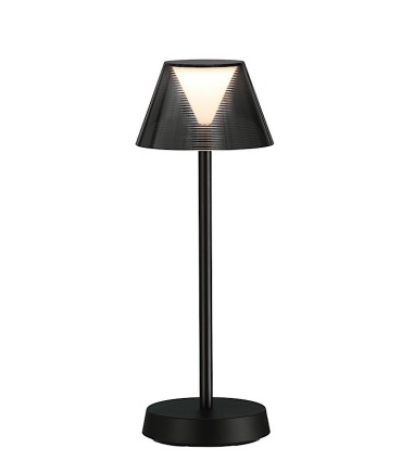 Lámpara de mesa sin cables Asahi negro recargable - ACB