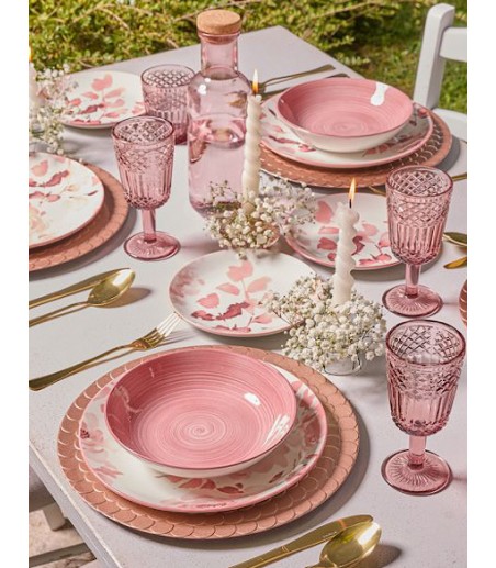 Vajilla completa de porcelana Madison Roselyn 6 servicios - Tognana