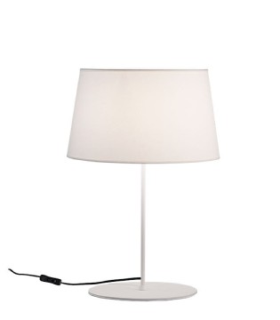 Lámpara de mesa de salón Stilo blanco con pantalla 62 cm - ACB 2