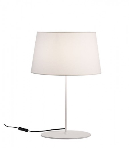 Lámpara de mesa Stilo blanco con pantalla 62 cm - ACB