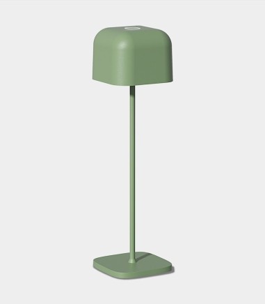 Lámpara sin cables de mesa Stroll verde recargable IP65 - ACB
