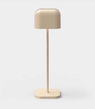 Lámpara sin cables de mesa Stroll marrón recargable IP65 - ACB