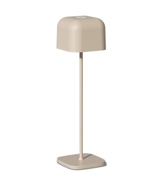 Lámpara sin cables de mesa Stroll marrón recargable IP65 - ACB 2
