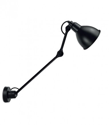 Aplique de pared industrial negro MB6159-BK - Ineslam