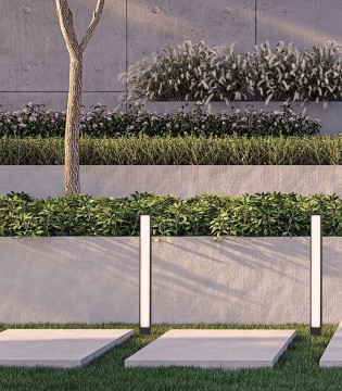 Baliza de jardín Adhara antracita 60 cm - ACB 2