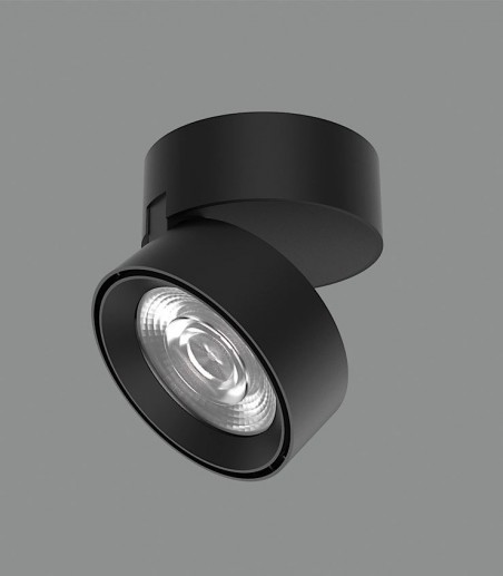 Foco de superficie orientable acentuación Mako negro LED 20W - ACB