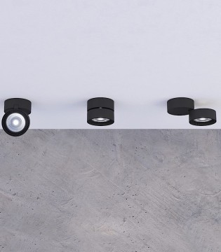 Foco de superficie orientable acentuación Mako negro LED 20W - ACB 2