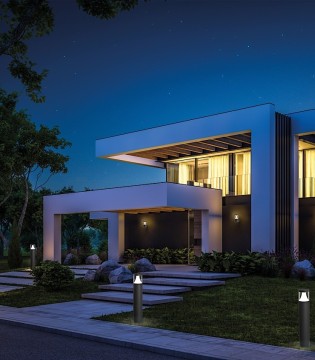 Aplique exterior moderno Brisk antracita - ACB 2