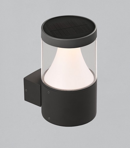 Aplique exterior solar Brisk antracita - ACB