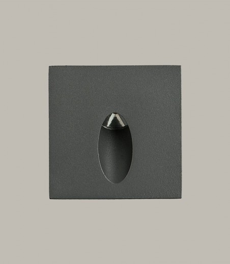 Foco empotrable exterior pared Virgo   antracita - ACB