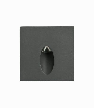 Foco empotrable exterior pared Virgo   antracita - ACB