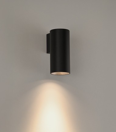 Aplique de interior LED Pipe 1L negro - ACB