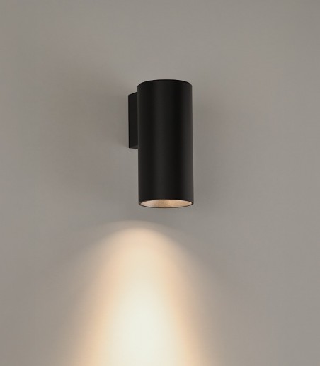 Aplique de interior LED Pipe 1L negro - ACB