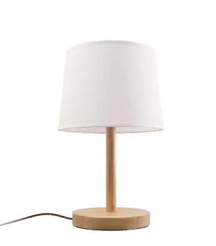 Lámpara mesita de noche madera Latania - Ineslam 2
