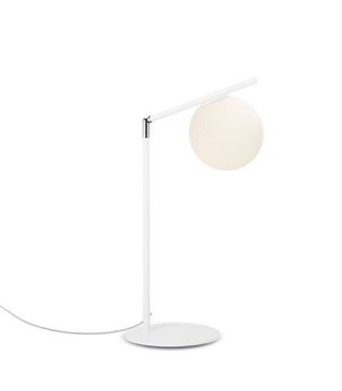 Lámpara de mesita de noche blanca E27 MT4054-WH - Ineslam 2