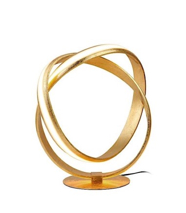 Lámpara de mesa LAZAS pan de oro de Schuller
