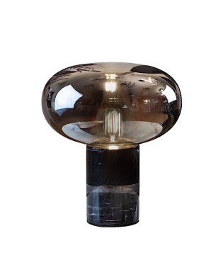 Lampara de mesita de noche mármol negro Fungi - Schuller 837125 2