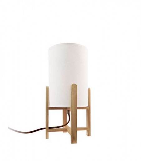 Lámpara de mesa madera nórdica Drago - Ineslam