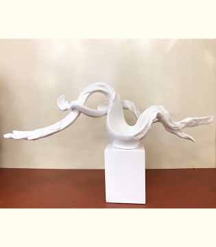 Escultura abstracta Rama cerámica - VP Interiorismo 2