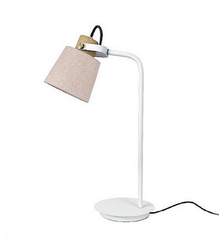 Lámpara de mesa pantalla beige orientable MT2273-WH - Ineslam