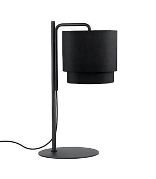Lámpara de mesita de noche con pantalla negra MT4533-BK - Ineslam 2