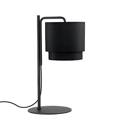 Lámpara de mesa con pantalla negra MT4533-BK - Ineslam