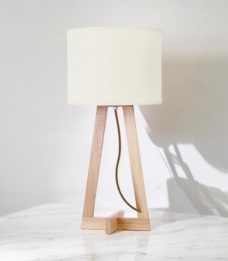 Lámpara de mesa de salón LUCIAN marmol blanco 1L - Schuller
