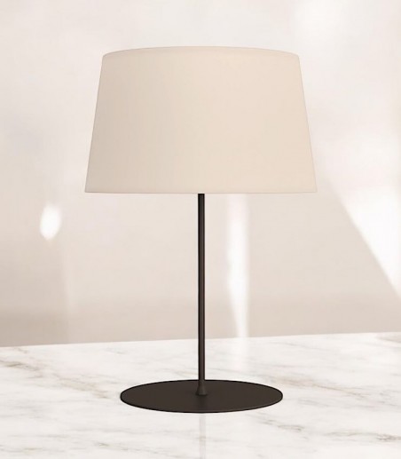Lámpara de mesa salón Stilo negra con pantalla 62 cm - ACB