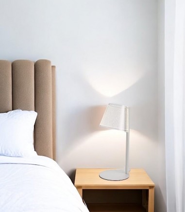 Lámpara de mesita de noche Elna LED 6W dimmable blanco