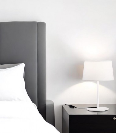Lámpara de mesa de noche Stilo blanco 41 cm - ACB Iluminación