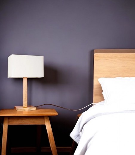 Lámpara de mesa madera Greta - Ineslam