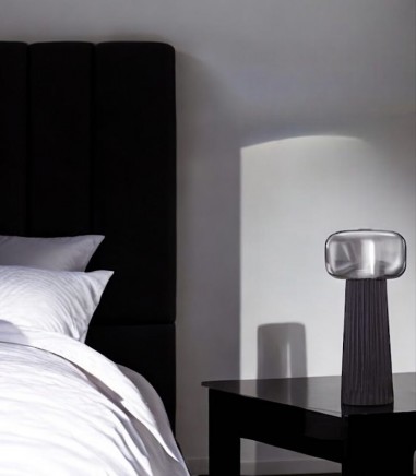 Lámpara de mesa de noche  Faro negro 1 Luz E27 7249 - Mantra