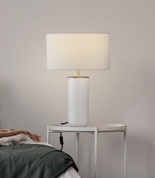 Lámpara de mesa cerámica Lindana E27 1 luz - ACB