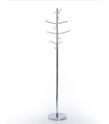 Perchero suelo acero-cobre 178cm