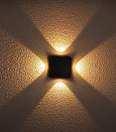 Illus - Aplique exterior moderno de 4 luces IP54 521262
